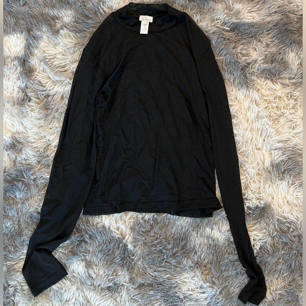 Sheer Black Long Slleeve
